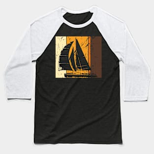 Sailing Vintage Retro Boat Water Wind Baseball T-Shirt